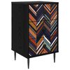 vidaXL Dulap de noapte OMMEN Stejar Negru 36 x 33 x 61 cm