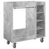 vidaXL Dulap Golf cu roata Simplu Gri din beton 90 x 45 x 98 cm