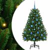 vidaXL Brad de Crăciun artificial 150 cm 150 LED-uri Alb cald Verde