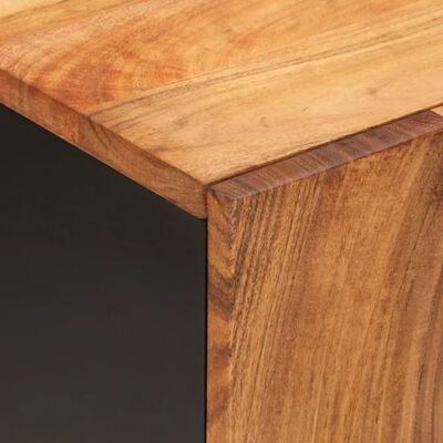 vidaXL Dulap de chiuvetă 62x33x58 cm lemn masiv acacia & lemn compozit