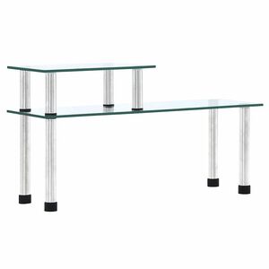 vidaXL Raft de bucătărie, transparent, 45x16x26 cm, sticlă securizată