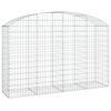 vidaXL Coș gabion arcuit 200x50x120/140 cm fier galvanizat