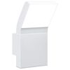 vidaXL Lampă exterioară de perete cu LED, alb, aluminiu turnat