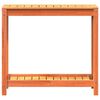 vidaXL Masă plantare cu raft maro ceruit 82,5x35x75 cm lemn masiv pin
