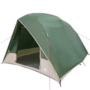 vidaXL Cort de Camping cu acoperiș Verde 275 x 230 x 140 cm tafta
