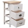 vidaXL Dulap lateral, 35 x 25 x 57 cm, lemn de paulownia