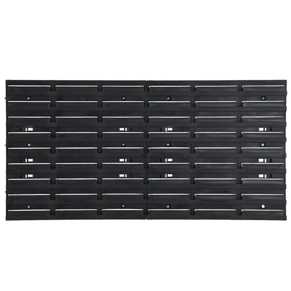 vidaXL Set rafturi atelier 26 buc. roșu / negru 77x39 cm polipropilenă