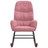 vidaXL Scaun balansoar, roz, catifea
