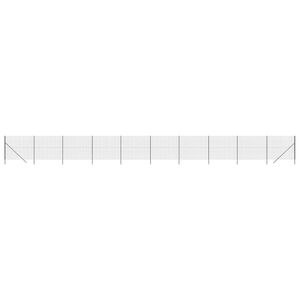 vidaXL Gard plasă de s&acirc;rmă, antracit, 1,6x25 m, oțel galvanizat