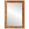 vidaXL Oglindă de Baie maro 50 x 70 x 3 cm Lemn masiv de acacia