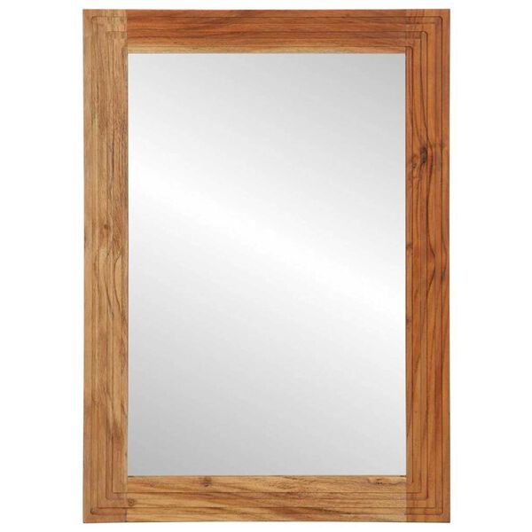 vidaXL Oglindă de Baie maro 50 x 70 x 3 cm Lemn masiv de acacia