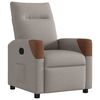 vidaXL Fotoliu rabatabil, gri taupe, material textil