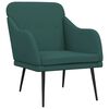 vidaXL Fotoliu, verde &icirc;nchis, 63x76x80 cm, textil