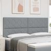 vidaXL Tăblie cap cu headboard Gri deschis 200 cm Piele artificială