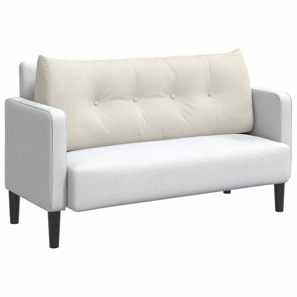 vidaXL Perna pentru spate Crem 120 x 24 x 50 cm Catifea