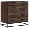 vidaXL Dulap cu sertar, stejar maro, 70x41x70 cm, lemn prelucrat