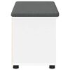 vidaXL Bancă pentru hol cu pernă cu raft cu ușă Alb 80 x 38 x 46 cm