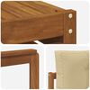 vidaXL Seturi de canapele 9 pcs Natural și Bej Lemn Solid de Acacia