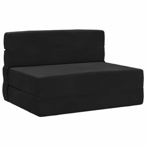 vidaXL Canapea Pat Pliabilă Negru 70 x 80 x 60 cm Țesătură