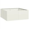 vidaXL Jardinieră alb 100x100x40 cm oțel