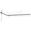 vidaXL Cort electric retractabil Alb 3,5 x 2 m