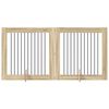 vidaXL Poartă pentru c&acirc;ini cu suporturi 2 pcs Stejar Sonoma