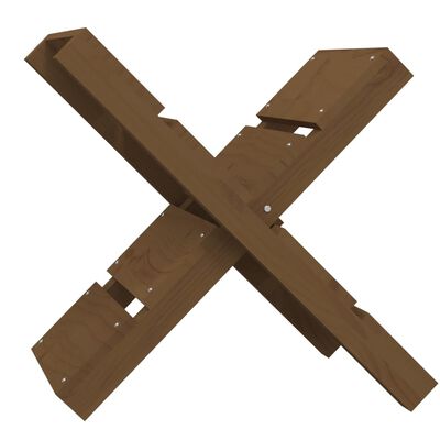 vidaXL Suport pentru bușteni maro miere 47x39,5x48cm lemn masiv de pin