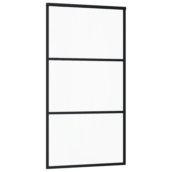 vidaXL Ușă glisantă cu set feronerie, 102x205 cm, sticlă ESG/aluminiu