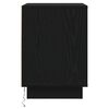 vidaXL Dulap de noapte Stejar Negru 39 x 34,5 x 50 cm Lemn compozit