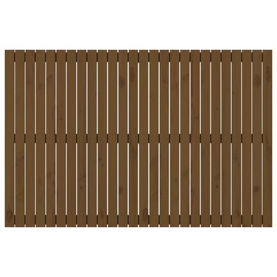 vidaXL Tăblie de pat pentru perete, maro miere, 166x3x110 cm, lemn pin