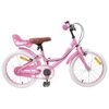 vidaXL Bicicletă pentru Copii 18 Inci pentru 5-7 ani Roz deschis