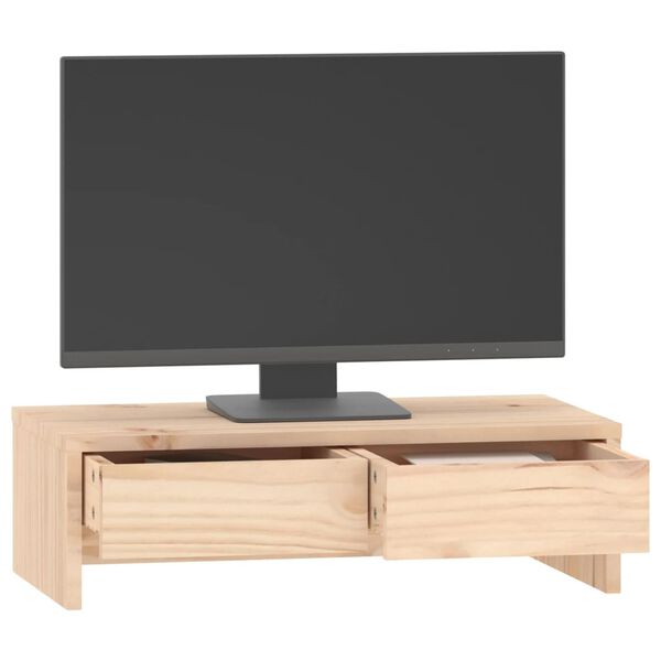 vidaXL Suport pentru monitor, 50x27x15 cm, lemn masiv de pin