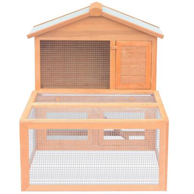 vidaXL Cușcă pentru iepuri și alte animale de exterior, lemn