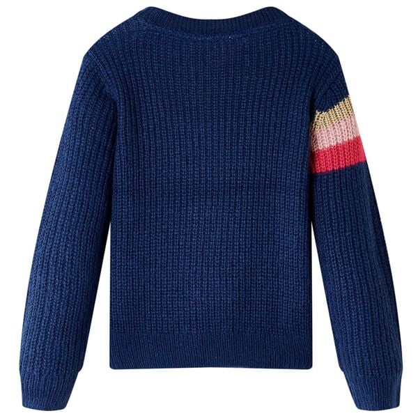 Pulover pentru copii tricotat, bleumarin, 104