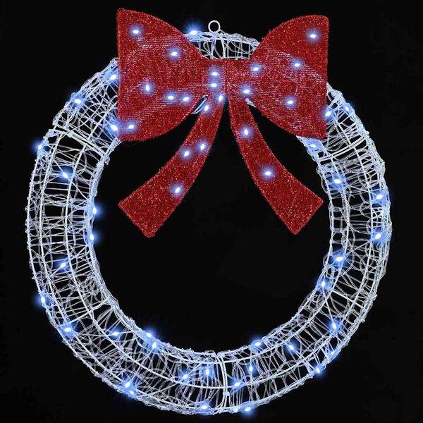 vidaXL Coroană cu 60 LED Alb rece 76 x 8.5 x 76 cm Acril