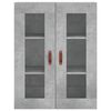 vidaXL Dulap cu montaj pe perete, gri beton, 69,5x34x90 cm
