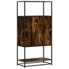 vidaXL Dulapuru stejar afumat 68x35x139 cm lemn și metal prelucrat