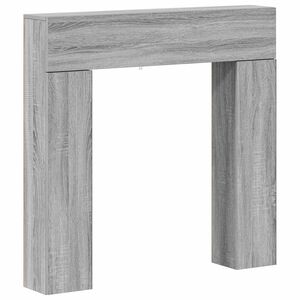 vidaXL Cadru pentru șemineu Sonoma gri 102 x 18 x 100,5 cm