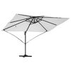 vidaXL Parasol Roma cu Picior Încărcat Bej și negru 352 x 251 x 265 cm