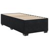 vidaXL Pat box spring cu saltea, negru, 90x200 cm, catifea