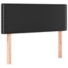 vidaXL Tăblie de pat, negru, 90x5x78/88 cm, piele ecologică