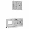 vidaXL Unitate de bucătărie KALMAR 5 pcs Gri Beton Lemn prelucrat