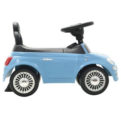 vidaXL Mașinuță fără pedale Fiat 500 albastru