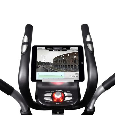vidaXL Bicicletă eliptică programabilă XL masă rotație 18 kg Smart App