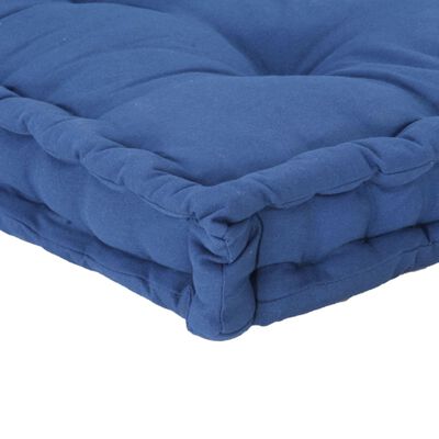 vidaXL Perne pentru canapea din paleți, 2 buc., bleu, bumbac