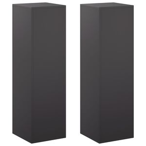 vidaXL Suport pentru plante 2 buc. Negru 30 x 30 x 100 cm Oțel