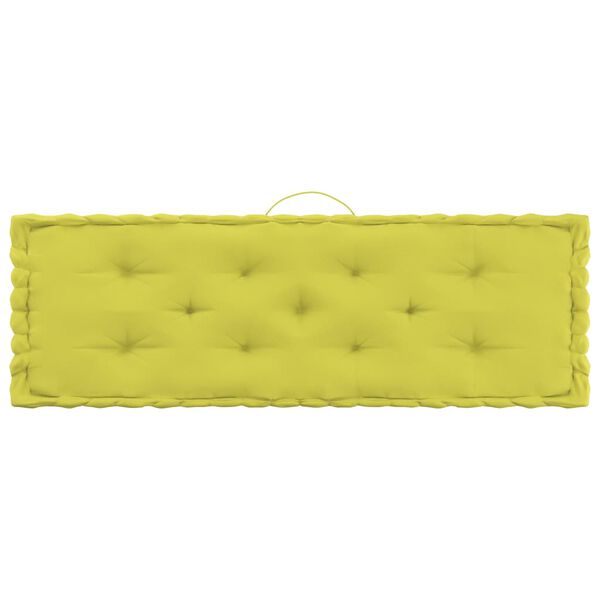 vidaXL Perne de podea pentru paleți, 7 buc., verde măr, bumbac