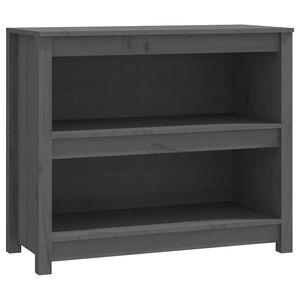 vidaXL Bibliotecă, gri, 80x35x68 cm, lemn masiv de pin