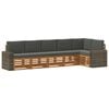 vidaXL Set de canapele de exterior 6 buc. Natural și Antracit
