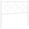 vidaXL Tăblie de pat de schimb metalică, alb, 107 cm